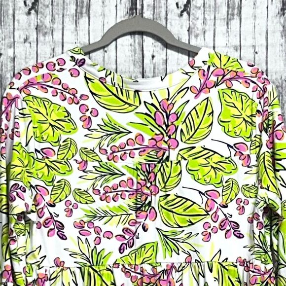 Mary Square Laguna Dress Vine Time Lime - Picture 4 of 8